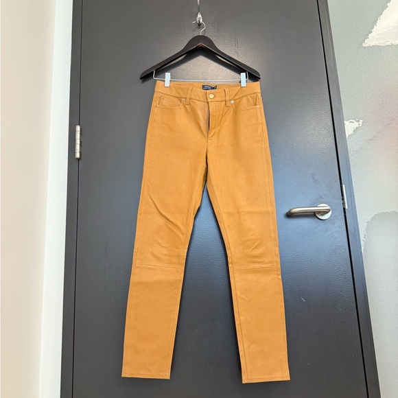 Polo NWOT Sz.6 Lambskin leather jeans by Ralph Lauren - Picture 3 of 15